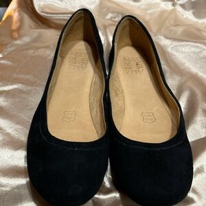 Naturalizer Womens Brittany Ballet Flats Slip On Round Toe Black Suede Size 7M